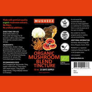 
                  
                    Organic Mushroom Blend Tincture 50ml
                  
                