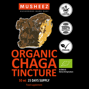 
                  
                    Organic Chaga Tincture 50ml (dual extract)
                  
                