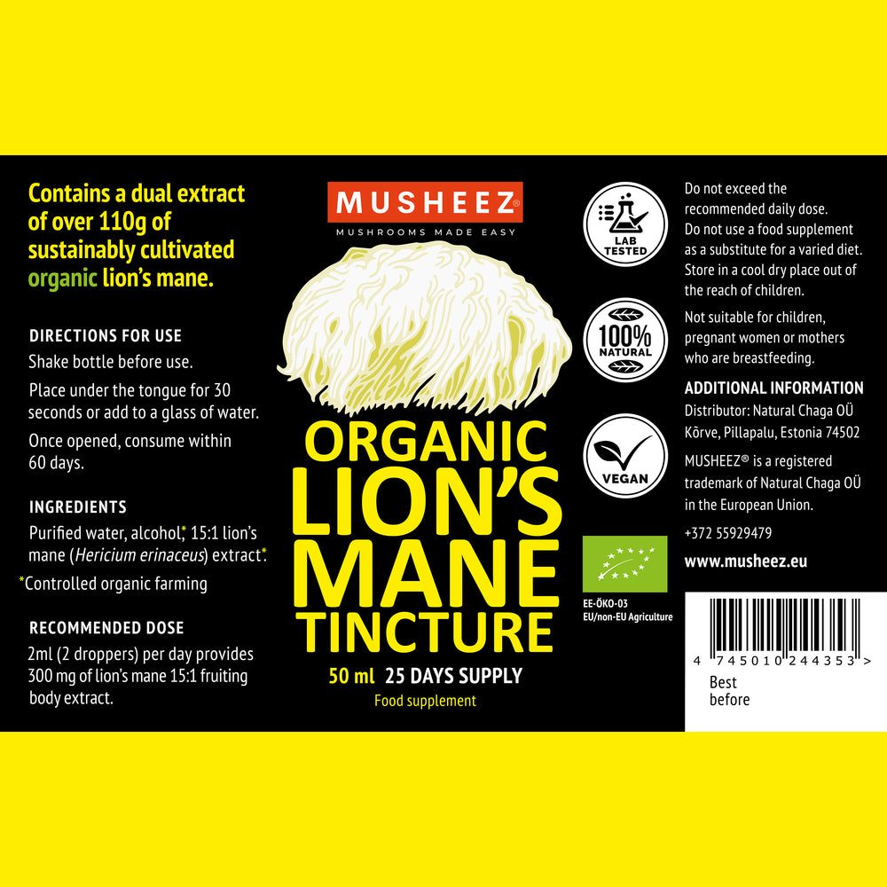 
                  
                    Mahe lõvilakk-korallnarmiku tinktuur (50ml)
                  
                