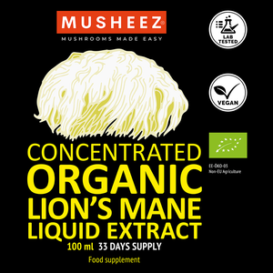 
                  
                    Organic Lion's Mane Liquid Extract (100ml)
                  
                