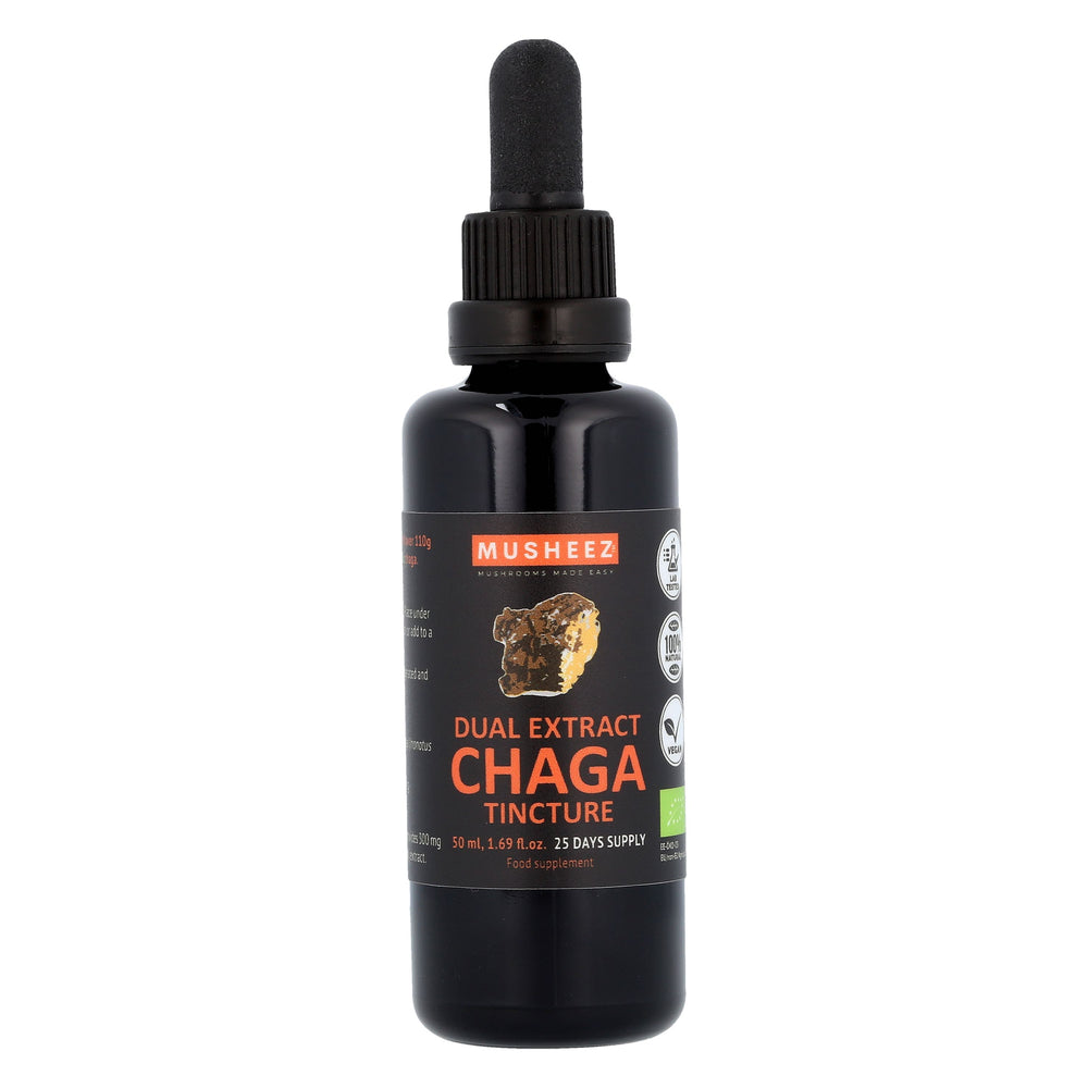Organic Chaga Tincture 50ml (dual extract)