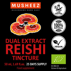 
                  
                    Organic Reishi Tincture 50ml (dual extract)
                  
                