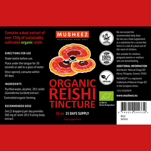 
                  
                    Organic Reishi Tincture 50ml (dual extract)
                  
                