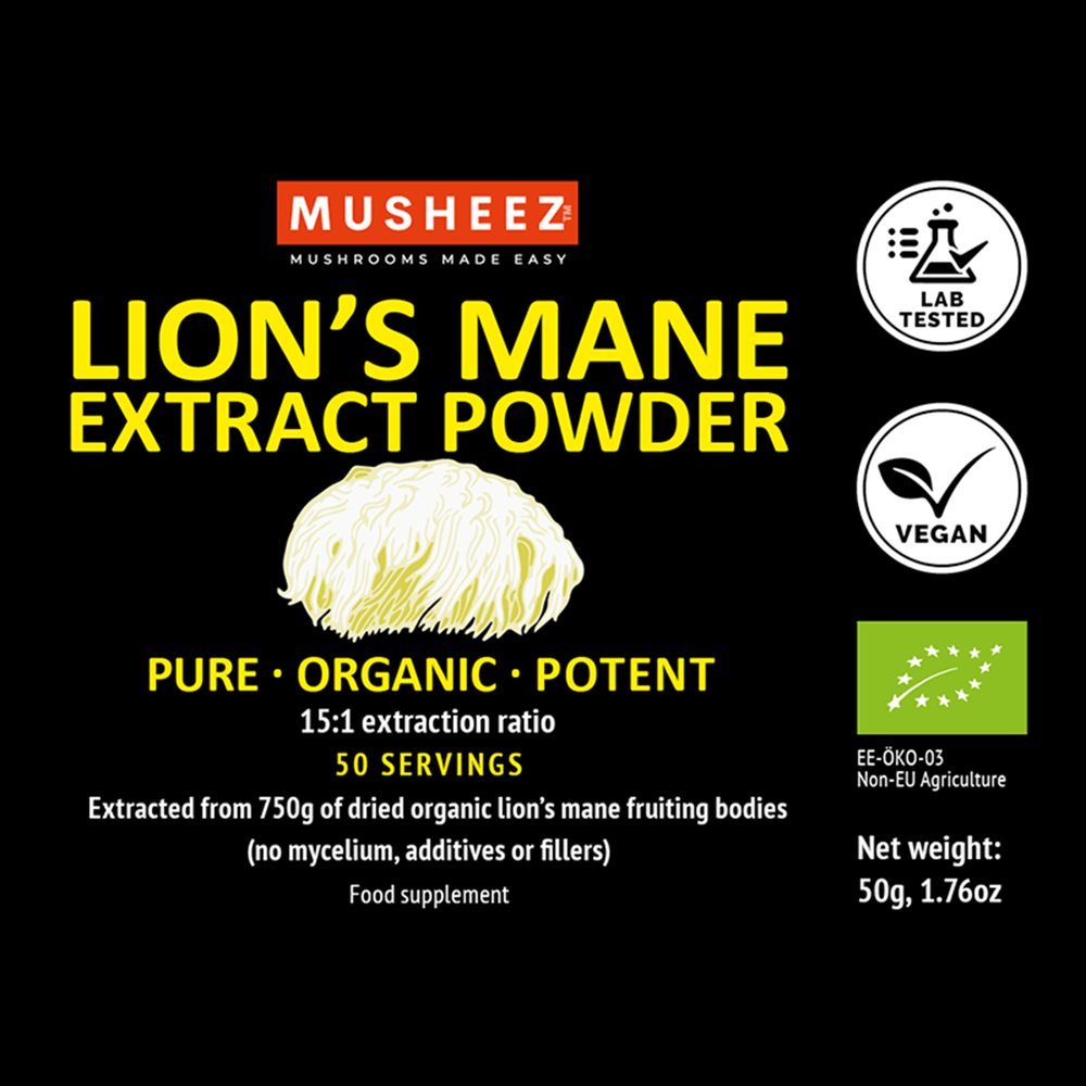 
                  
                    Organic Lion's Mane Extract Powder (50g)
                  
                